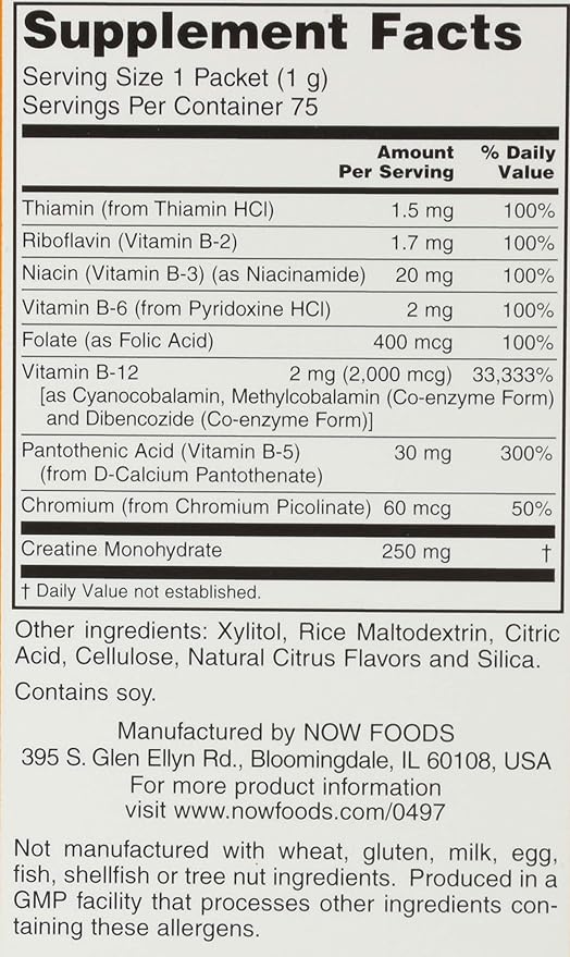 Now Foods - B-12 Instant Energy Packets 75/Box