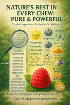 Sugar Free Neuropathy Support Gummies for Nerve – Enhanced Nerve Health, Regeneration, Cognitive Support with Vitamin B1, B6, B12, Magnesium, ALA, Turmeric, CoQ10 & More