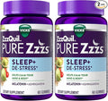 ZzzQuil Pure Zzzs De-Stress 2mg Melatonin Gummies,Sleep Aids for Adults,Ashwagandha for Stress Support,60 Gummies,(Pack of 2)