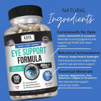 Kaya Naturals Eye Health Supplement - Lutein & Zeaxanthin - Supports Eye Strain, Dry Eyes, and Vision Health - 800mg Vitamin Supplement - 180 Count