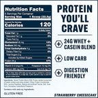 PEScience Select Protein Powder, Whey and Casein Blend, Gluten Free, Low Carb Protein Powder for Women and Men, Low Calorie, Keto Friendly - Strawberry Cheesecake, 5 Servings