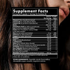 WelleCo The Hair Elixir Vegan Hair Care Supplement with Biotin, Iron, Zinc & Rhodiola, Promotes Hair Growth & Thickness and Helps Reduce Breakage, Gluten Free Hair Skin and Nails Vitamins, 60 Capsules