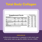 Natural Factors Total Body Collagen - Bioactive Collagen Supplement for Hair & Nail Growth Support - Healthy Skin Supplement with Protein, Vitamin C & More - Pomegranate, 500 g (38 Servings)