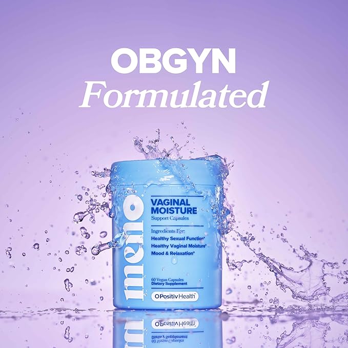 O Positiv MENO Vaginal Moisture Support Capsules – OBGYN-Formulated to Support Healthy Vaginal Moisture, Mood & Relaxation – Hormone-Free with Maca & Fenugreek Seed – 30 Servings (Pack of 3)
