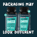 Freshfield Omega 3, DHA Supplements, Algae Oil, Vegan Omega, Ocean Saving Fish Oil Replacement, Sustainably Sourced, Highest Levels of DHA per Capsule, w/DPA