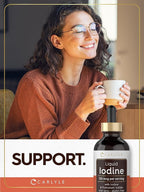 Carlyle Liquid Iodine Drops 4 fl oz | 150 mcg | Iodine & Potassium Iodide Supplement | Vegetarian Liquid Tincture | Non-GMO, Gluten Free