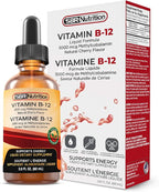 SBR Nutrition Vitamin B12 Sublingual Liquid Drops - Methylcobalamin, VIT B 12 Supports Energy, Max Absorption, 3000mcg Per Serving, 60 Servings, Non-GMO, Vegan Friendly, Manufactured in The USA