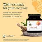 Youtheory Turmeric Extra Strength - 1,000 mg - Supports Brain, Muscle & Joint Health* - Contains Bioenhancers, Curcuminoids & Herbal Extracts - USP Verified - 60 Vegetarian Capsules (30-Day Supply)