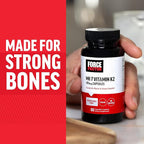 Force Factor MK-7 Vitamin K2 100mcg, Bone Support Supplements for Women and Men, Support Heart Health, Bone Density, and More, BIoavailable Form, Vegan, Non-GMO, 60 Vegetable Capsules