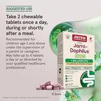Jarrow Formulas® Jarro-Dophilus® Kids Probiotics and Prebiotics, 1 Billion CFU, Supplement for Intestinal and Immune Health Support, 60 Sugar-Free Raspberry-Flavored Chewable Tablets, 30 Day Supply