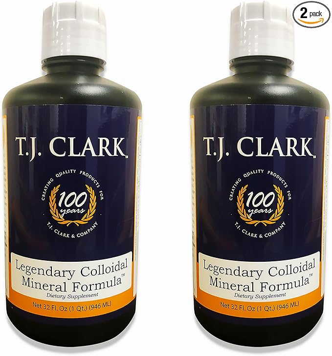 T.J. Clark Legendary Colloidal Mineral Formula 32 fl. oz. (2 Pack) by T. J. Clark