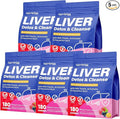 Liver Detox Cleanse & Repair, 2000mg Milk Thistle Liver Detox, Herbal Liver Support Supplement with Beetroot, Dandelion Root, Turmeric, Glutathione for Gut Health, Metabolism, Energy, 5P