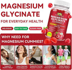 120 Count Magnesium Glycinate Gummies with L-Threonate（600mg Per Serving）,High Absorption Sugar Free Magnesium Potassium Supplement for Relaxation, Stress Relief, and Sleep Support for Adults & Kids