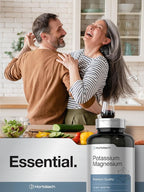 Horbäach Potassium Magnesium Supplement | 240 Capsules | Premium Quality | Non-GMO & Gluten Free