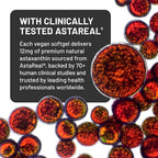 NatureWise Triple Strength Astaxanthin 12mg with AstaReal® - Vegan Antioxidant Supplement with Organic Coconut Oil - NSF Certified Gluten Free, Non-GMO - 60 Softgels[60 Day Supply]