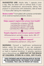 Jarrow Formulas Fem-Dophilus Advanced Probiotics 10 Billion CFU with 6 Science-Backed Strains, for Vaginal, Urinary Tract, Digestive, and Immune Support, 30 Veggie Capsules, Shelf-Stable, Pack of 12