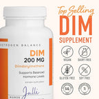 DIM Estrogen Supplement for Women - Hormone Balance & Harmony Support for Menopause, PCOS & Hormonal Acne with Antioxidant Properties - 200 Mg, 60 Count (Pack of 1)