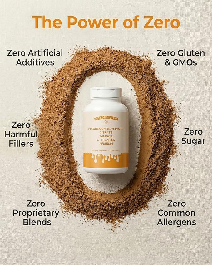 Magnesium Citrate Capsules L Theanine Supplement 200mg Magnesium Glycinate Taurate 400mg Apigenin Supplement L-Theanine Citrate 500mg 250 mg - 120 Count