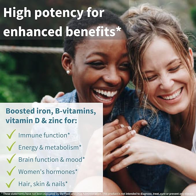 Igennus High Potency Methylated Multivitamin for Women, Pure & Clean Ingredients, MTHFR Supplement with Active B-Vitamins, Vitamin K2 MK7, Gentle Iron, Sustained Released, Non-GMO & Halal, 60 Tablets