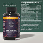 Primal Harvest Total Male+ Multivitamin for Men with Essential Vitamins, Minerals and Herbal Support for Energy, Vitality, Immune Health and Performance