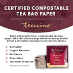 Teeccino Vanilla Nut Herbal Tea - Rich & Roasted Herbal Tea That’s Caffeine Free & Prebiotic for Natural Energy, 10 Tea Bags