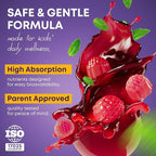 Height Growth Gummies for Kids & Teens - Calcium, Vitamin D3 + K2, Zinc, Magnesium, L-Arginine, Vitamin C - Multivitamin for Teen Boys & Girls - Grow Taller Supplement for Kids Height - 60 Gummies
