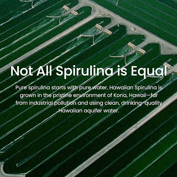 Nutrex Hawaii Pure Hawaiian Spirulina – Vegan Superfood, 500 mg Tablets, Farm Grown in Kona, Non-GMO, Immune Support & Cellular Energy, 200 Count