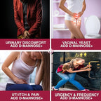 THE ENCLARE NUTRITION D Mannose with Cranberry Pills, Urinary Tract Health UTI Support, Kidney, Bladder, Liver Cleanse, Detox. D-mannose 1000mg Capsules, Cranberry Juice Powder, Dandelion & Hibiscus