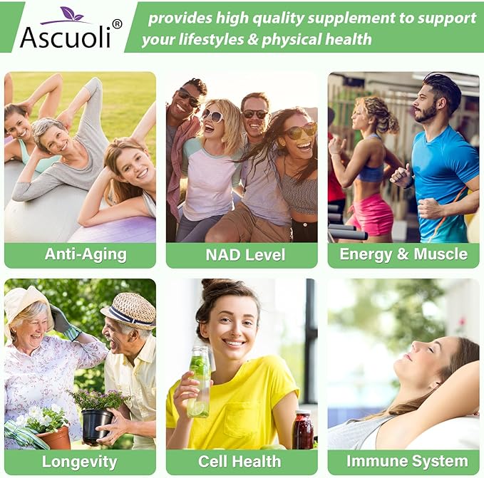 Sublingual NMN 500mg + Trans-Resveratrol 400mg, 3-in-1 Advanced Formula 99% Pure NMN Resveratrol Supplement for Boost* NAD, Cell, Immune, Energy & Muscle, Anti-Aging, 240 Lozenges, 240-Day Supply