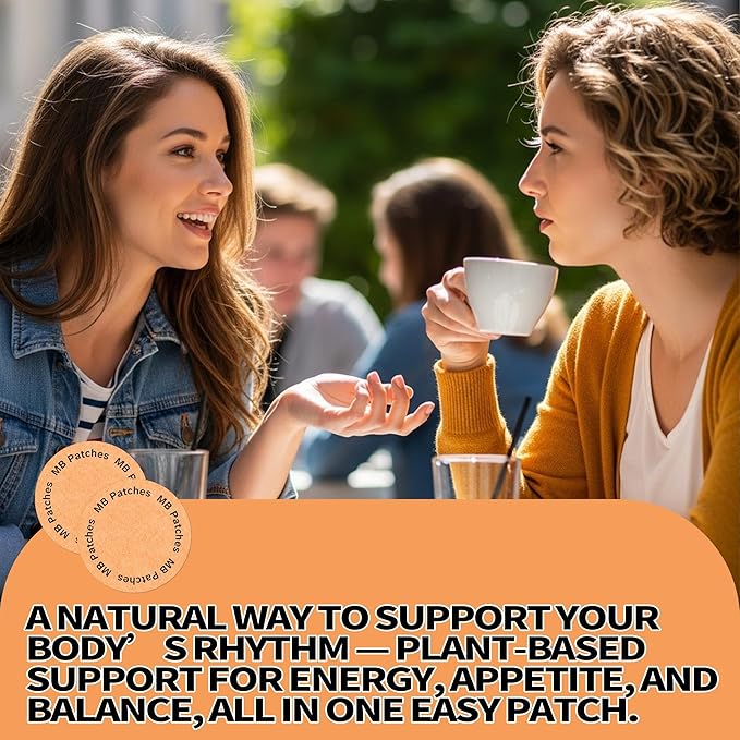 MB Patches | Plant-Based Daily Vitality & Balance Support | Citrus & Green Tea Botanical Blend | Vegan Wellness Patches – 30 Count