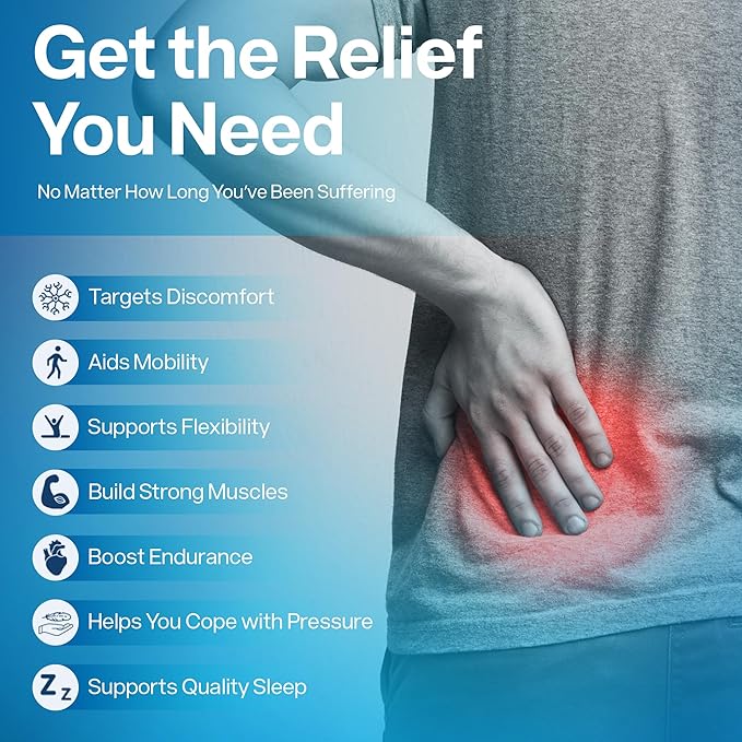 SciatiEase Sciatic Nerve Health Support Supplement - Nerve Support Formula with AlphaPalm, Pea, Vitamin B Complex, Alpha Lipoic Acid 300mg - 6 Bottles