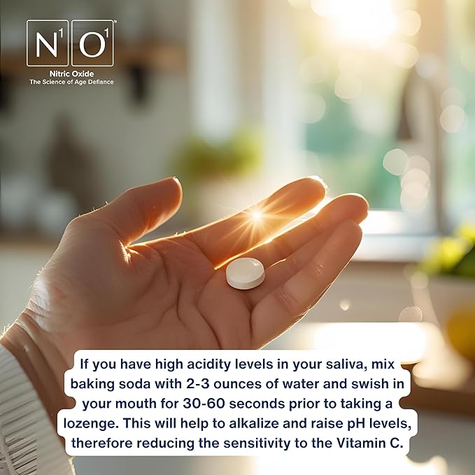 N1O1 Nitric Oxide Lozenges for Heart Health Support - Dietary Supplement for Blood Flow, Oxygenation and Blood Pressure - 180 Count