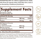 Solgar Full Spectrum Curcumin Brain Works, 90 Licaps - Support Memory Recall, Focus, Cognitive Function - Antioxidant Support - Curcumin, BacoMind, Choline, Vitamin B12 - Non-GMO, Vegan - 30 Servings