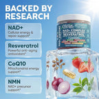 Youth Bloom NAD+ Supplement Gummies Resveratrol Fisetin Wheat Germ Berberine Taurine Turmeric Collagen Astaxanthin Nicotinamide Gotu Kola Pomegranate Vitamin C & E 60 Ct by Clean Nutra