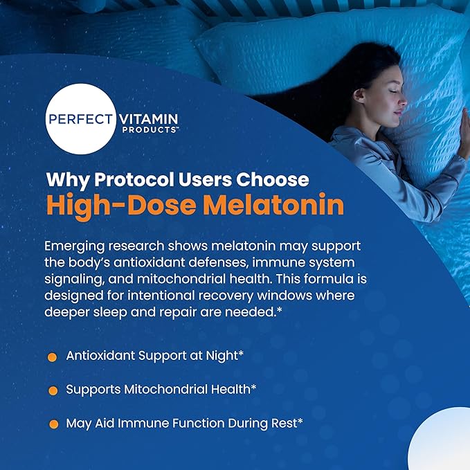 60mg Extra Strength Melatonin MAX - High Dosage Melatonin, Vegan, Non-GMO, Gluten-Free (3-Pack)