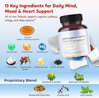 Ultra 5-MTHF with Vitamin B6, B12, Magnesium, CoQ10 & Rhodiola – All-in-1 Supplement for Cardiovascular, Mood & Brain Support – 150 Capsules