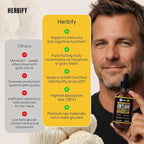 HERBIFY Lions Mane Supplement - Daily Mushroom Supplement for Memory, Focus & Clarity - Brain Booster - Lions Mane Tincture for Immune Support - 4 Fl oz