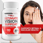 Ultimate Vision Support - Our Best Improved Formula Eyesight Supplement - Vitamin A Lutein and Zeaxanthin Supplements - Eye Vision Focus Supplement for Eyes Vitamins for Clear Vision Pills