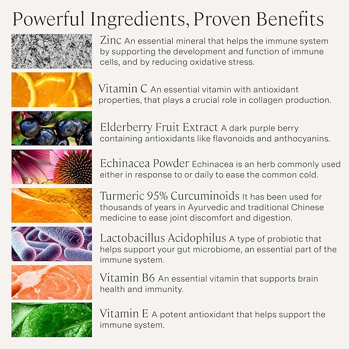 Stonehenge Health Dynamic Immunity Daily Supplement 10-in-1 Immune Boosters Zinc, Elderberry, Echinacea, Vitamin C & Probiotic L. Acidophilus – Supports Immune System 60 Capsules (2 Pack)