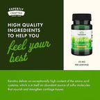 Swanson Keratin (from Tibetan Wool) - Natural Supplement Promoting Healthy Joints, Hair, Skin & Nails - Helps Nourish Healthy Connective Tissues - (60 Capsules, 50mg Each)
