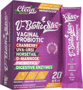 Clean Nutraceuticals Vaginal Probiotics for Women with Cranberry Extract, D-Mannose, Prebiotics, pH Balance for Women, Vaginal Health – Womens Probiotic Alternative to Gummies - 20 Stix