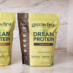 Greens First Dream Protein Powder Whey - 20g Protein Per Serving - Hormone-Free with Prebiotics - Non-GMO - No Artificial Sweeteners/MSG/Aspartame (Rich Dutch Chocolate, 28.04 oz)