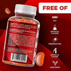 Vitamatic Sugar Free Vitamin A 25000 IU Gummies (Retinyl Palmitate) - Natural Strawberry Flavor - 120 Pectin Based Gummies (1 Bottle)