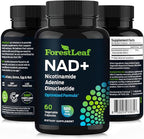 NAD+ Supplement - 500mg of Pure NAD Plus for Energy, Focus, Skin & Anti-Aging Support - Gluten Free Non-GMO NAD Supplements for Women & Men (60 Count, NAD +)