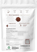 Micro Ingredients Organic Mega Mushroom Powder,10 Ounce (284 Days Supply) | 10 in 1 Complex Formula for Immune System Booster | Chaga, Lions Mane, Cordyceps, Reishi & More | Filler Free, Vegan