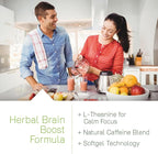Irwin Naturals Brain Awake Enhanced Mental Performance, Increased Focus, Boost Clarity & Concentration - Powerful Nootropic Booster with L-Theanine, Bacopa, MCT's & InnovaTea - 60 Liquid Softgels