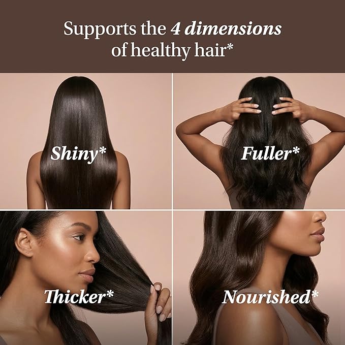 Sandhu's Biotin, Collagen & Keratin Complex | Supports Normal Hair Growth Cycle | Vitamins for Skin & Nails | Hair Supplements for Women & Men | Made in USA | 60 Capsule Pills | with Hyaluronic Acid