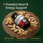 NatureBell CoQ10 400mg with Omega-3-240 Capsules - Antioxidant Supplement for Heart & Energy Health Support - Supports Cellular Energy* - Extra Strength Coenzyme Q10