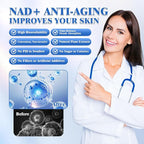 NAD+ Patches | Promote Daily Vitality & Healthy Aging | Support Cellular Energy & Metabolism | 8-Hour Timed Release (30)