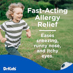 Dr. Kids Children's Allergy Relief Medicine with Diphenhydramine HCl 12.5 mg - Pre-Measured Single-Use Vials, Kids Antihistamine for Sneezing, Runny Nose & Itchy Eyes, Mixed Berry Flavor, 48 Count